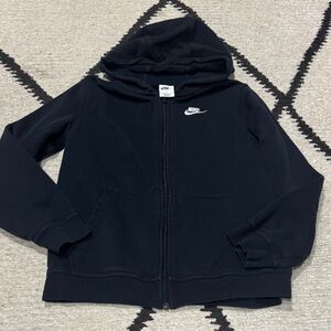 Nike club kids Black Full-Zip Hooded sweatshirt youth large